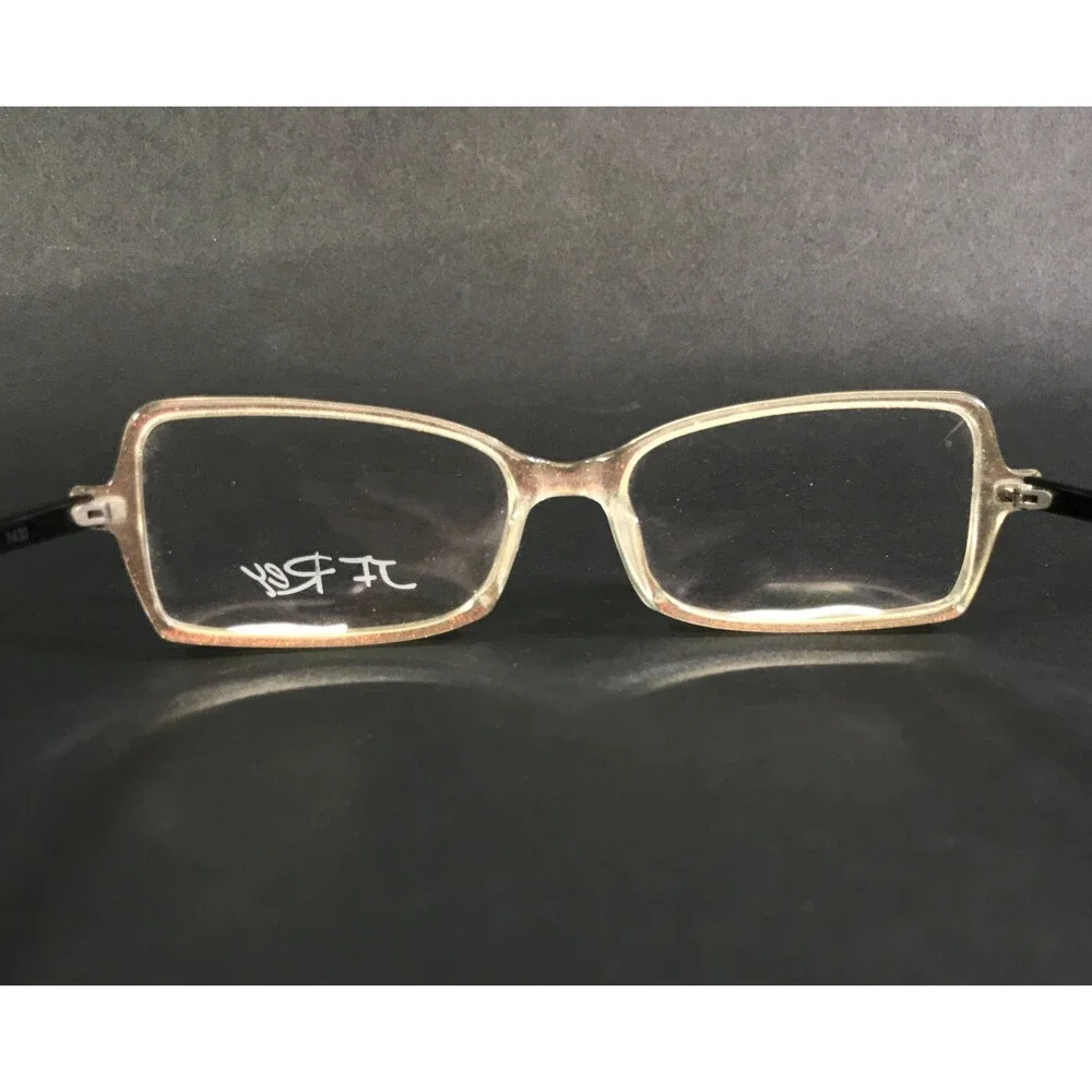 J. F. Rey Eyeglasses Frames JF0932 1430 Glitter Clear Beige Black Red 46-18-142